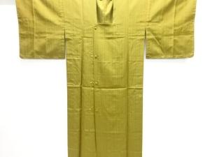 未使用品　縞織出し雨コート